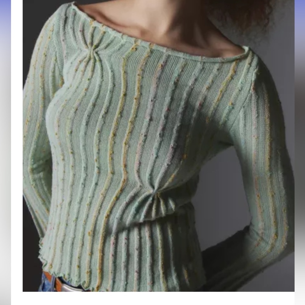 Silence + Noise Reagan Textured Boat Neck Sweater in great condition!